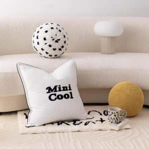 Spotted Black White Cushion Collection
